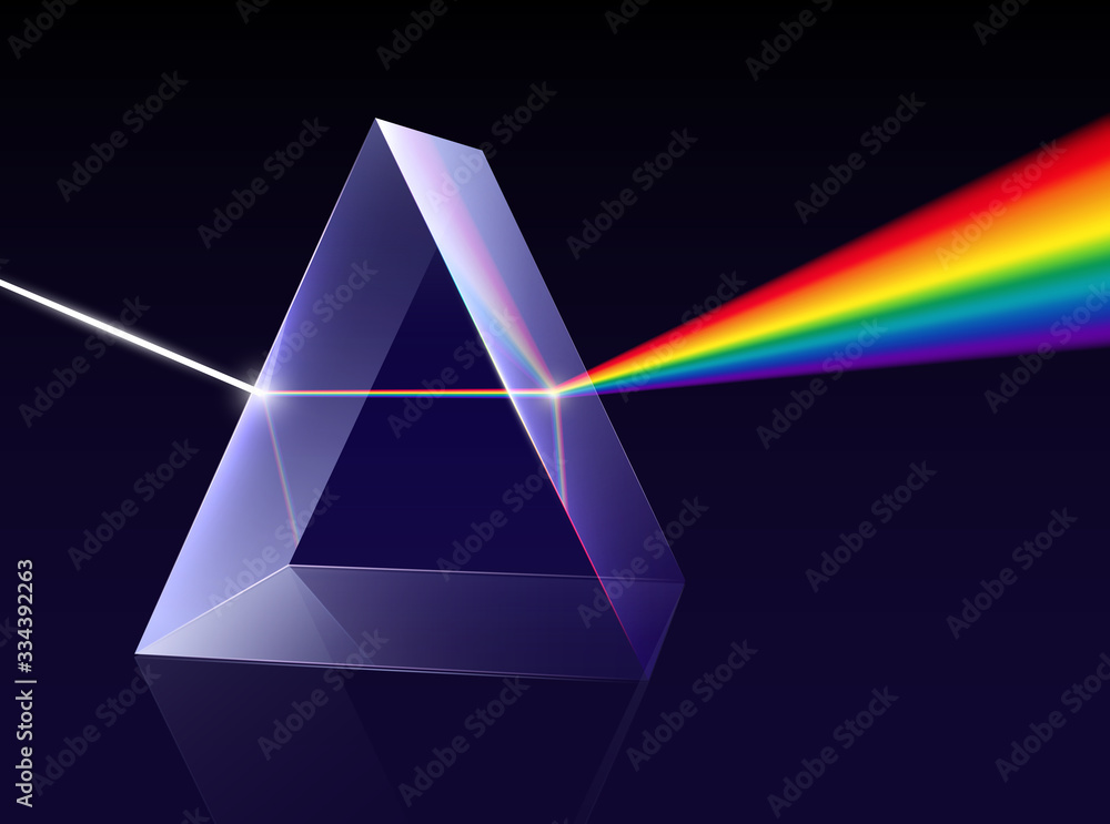 Prism Light Spectrum Composition - obrazy, fototapety, plakaty 