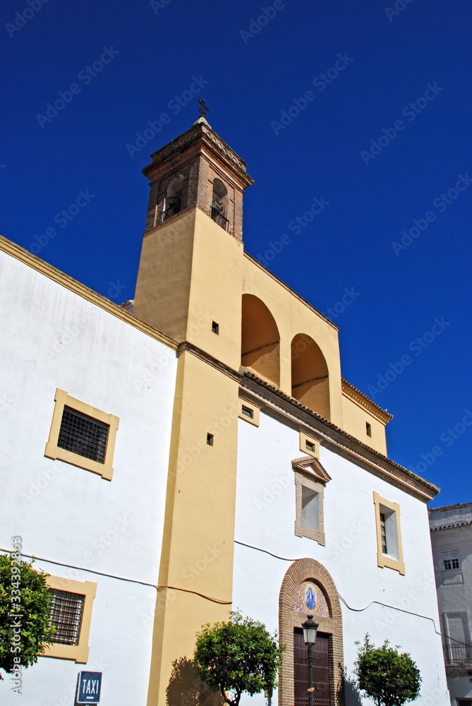 View of San Cristobal convent, Medina Sidonia, Spain.