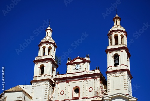 View of the church (Parish of Our Lady of the Incarnation), Olvera, Spain.