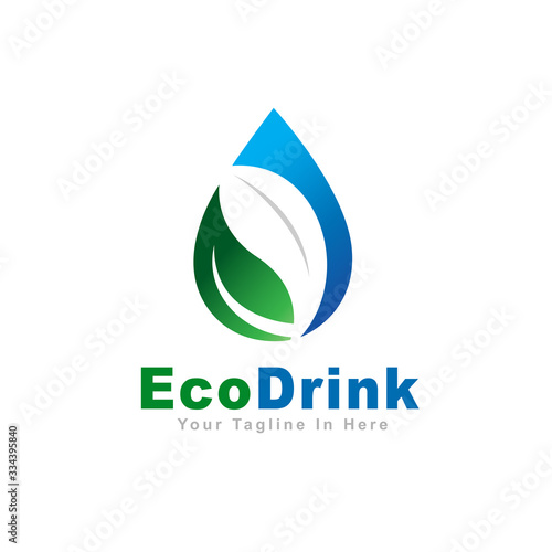 Green water eco logo design inspiration