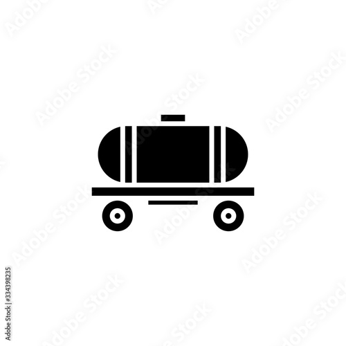 Gas tank icon. Oil tank icon thin line for web and mobile, modern minimalistic flat design.