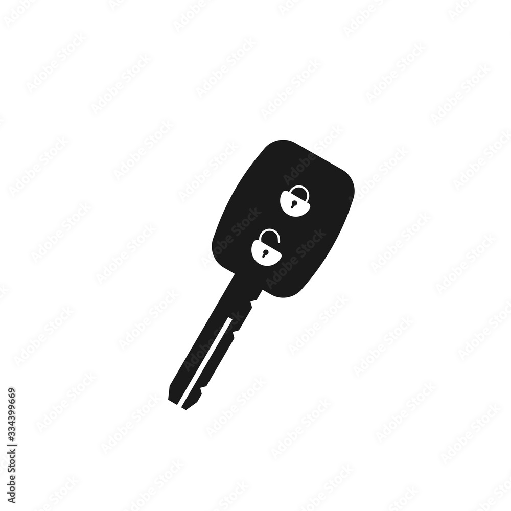 Car Key and of the alarm system icon. Vector Car Key and of the alarm system icon. Vector