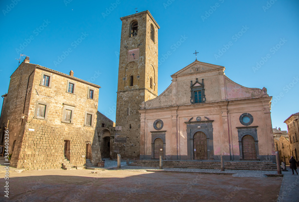 Civita di Bagnoregio (Viterbo, Lazio)- The famous ancient village on the hill between the badlands, in the Lazio region, central Italy, known as 