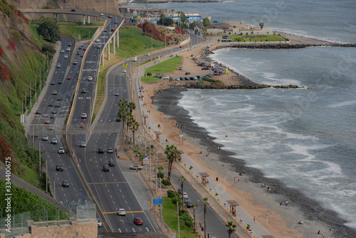 aerial view of Lima beach
