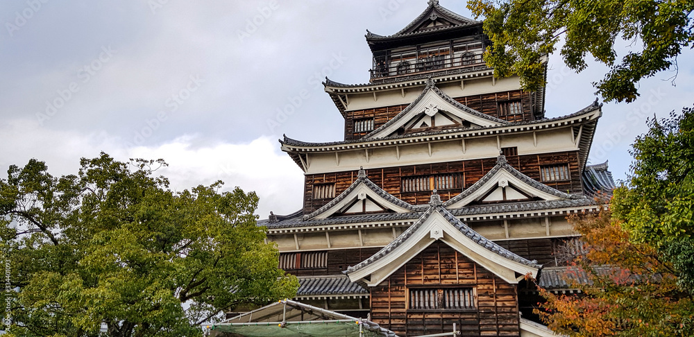 Fototapeta premium Hiroshima Castle November 2017
