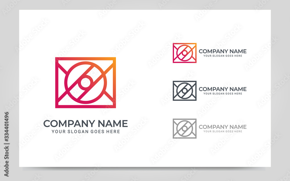 Modern geometric abstract logo design. Editable symbol Vector illustration Modern geometric abstract logo design. Editable symbol Vector illustration
