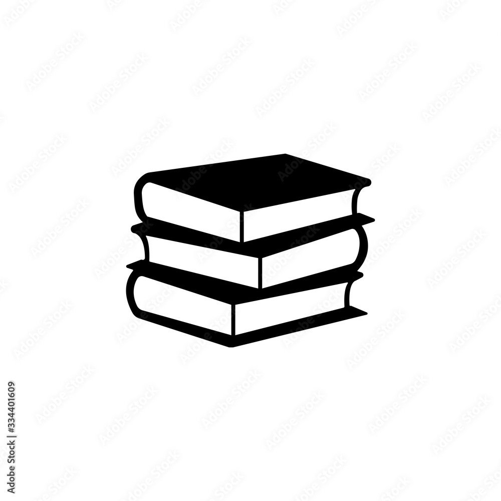 Book vector icon. Book stack icon. Education symbol, education vector illustration Book vector icon. Book stack icon. Education symbol, education vector illustration