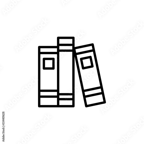 Book icon. Stationery Education vector icon. Trendy Flat style for graphic design, Web site, UI. EPS10. - Vector illustration