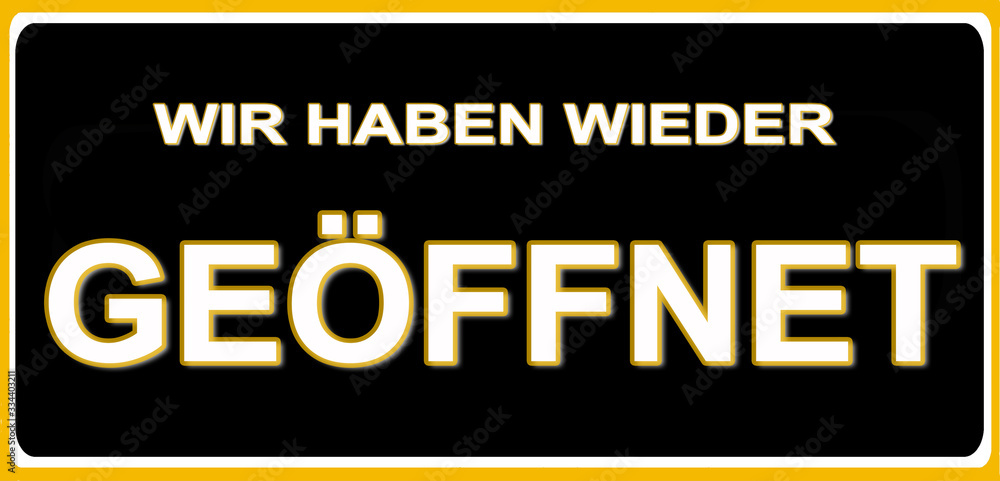 Obraz premium Wiedereröffnung