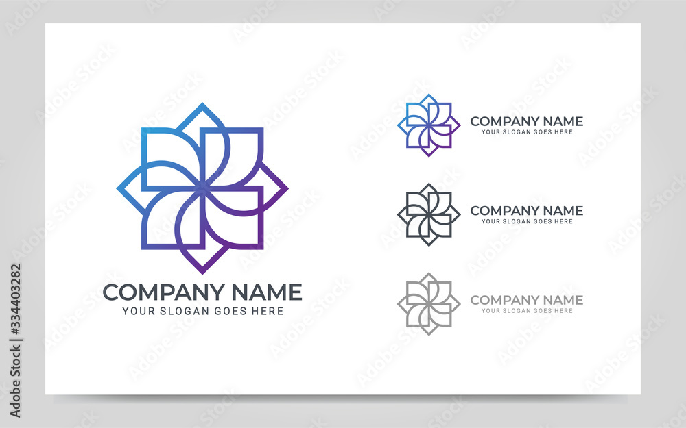 Modern geometric abstract logo design. Editable symbol Vector illustration Modern geometric abstract logo design. Editable symbol Vector illustration