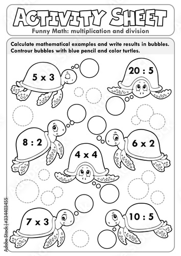 Activity sheet math theme 8