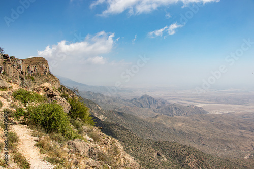 Great view point jabal samhan near Salalah in Oman