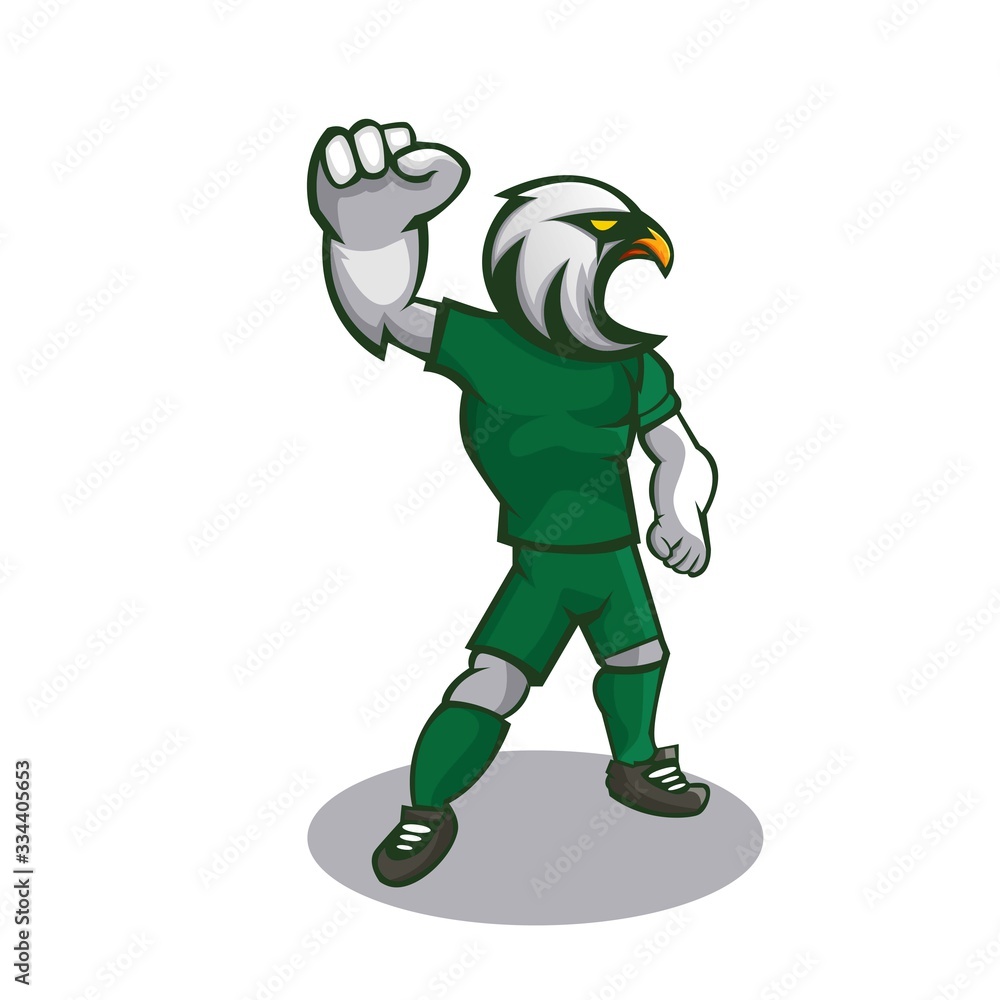 Eagle cartoon mascot design illustration Eagle cartoon mascot design illustration