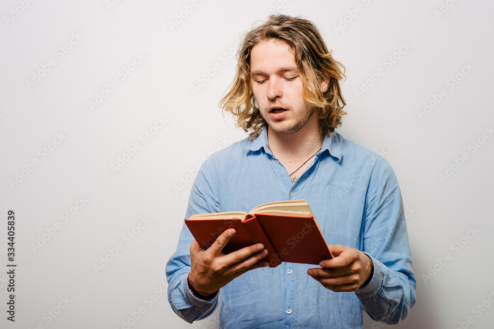 The man with a book The man with a book