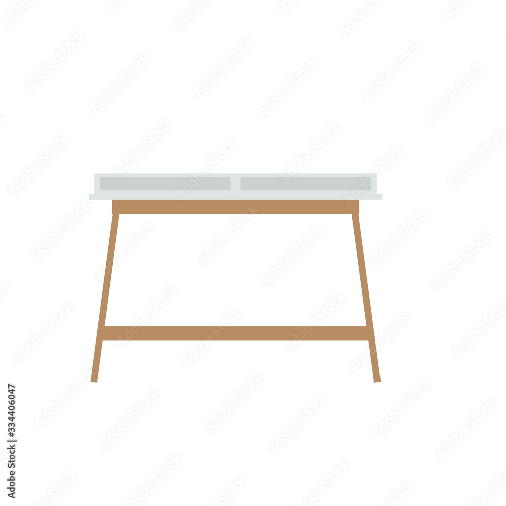 office table on white background office table on white background