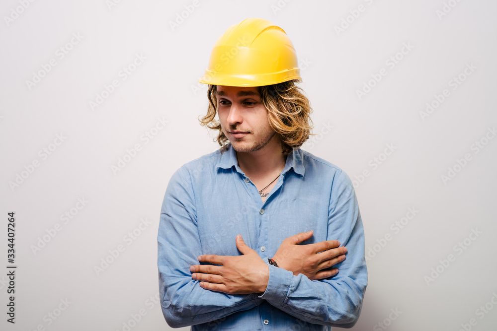 Portrait of a man arms folded Portrait of a man arms folded