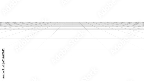Vector perspective grid. Detailed lines forming an abstract background