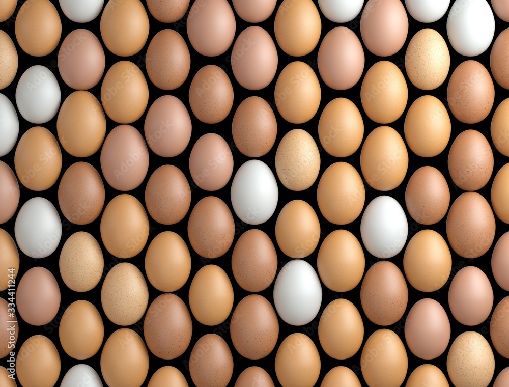 Background pattern consisting out of chicken eggs Background pattern consisting out of chicken eggs