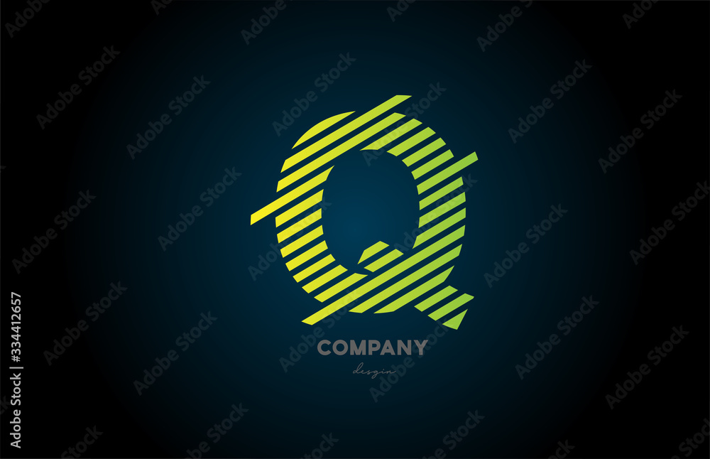 Q green alphabet letter logo icon design for business and company Q green alphabet letter logo icon design for business and company