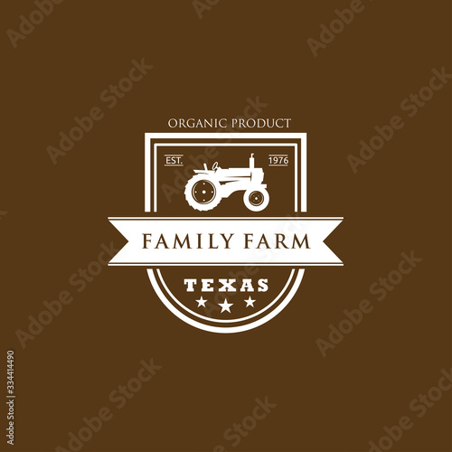 Retro Farming Logo Design, Vintage Agriculture Logo.