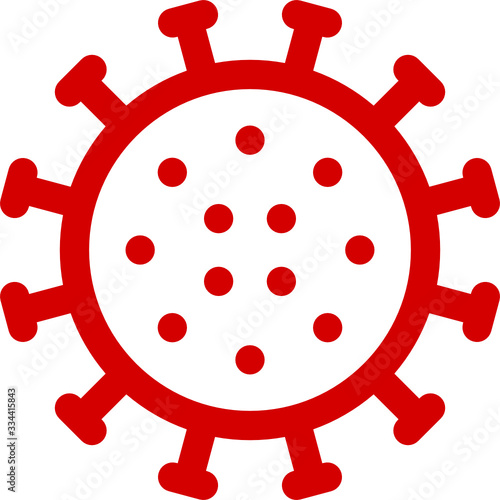 Logo Virus. grippe. coronavirus