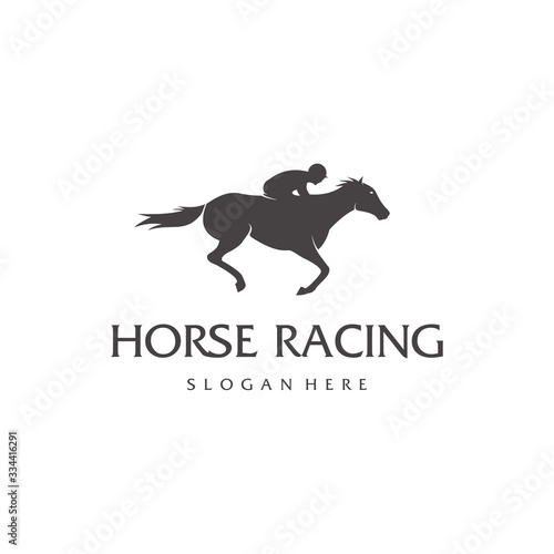 Horse logo template symbol for business. Horse racing logo