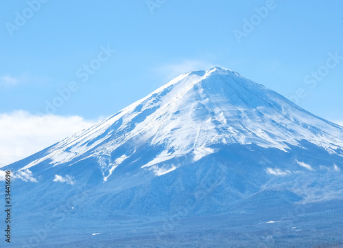 Mt Fuji with snow in winter 