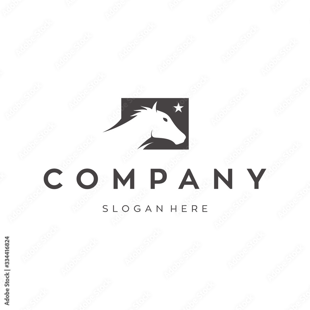 Horse logo template symbol for business. Horse racing logo Horse logo template symbol for business. Horse racing logo