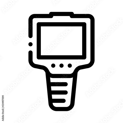 ammeter icon vector. ammeter sign. isolated contour symbol illustration