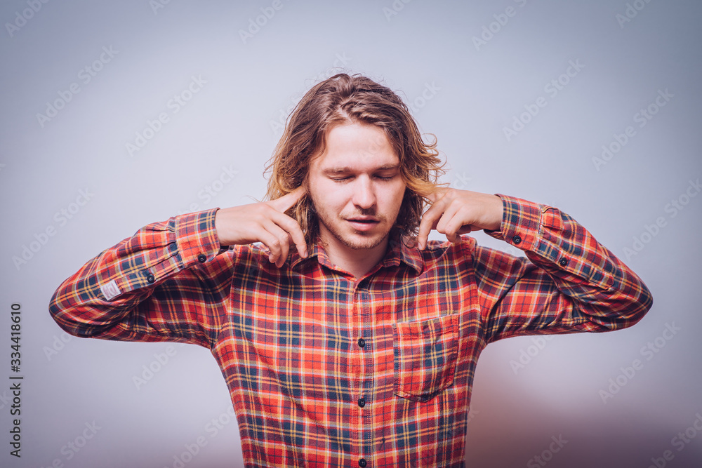 Close ears man Close ears man