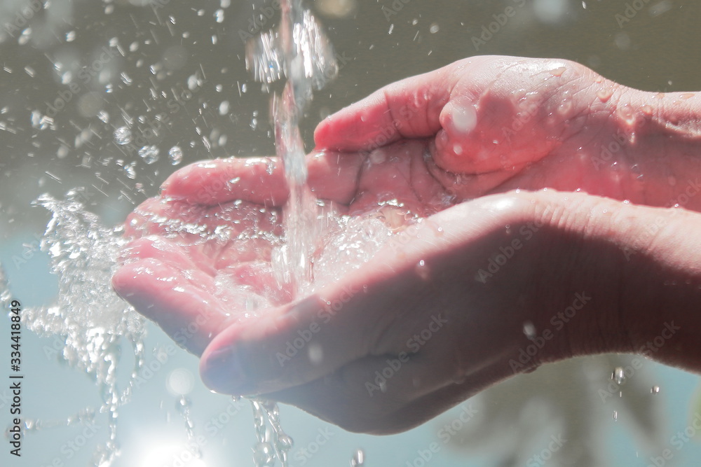 Fototapeta premium hand wash can keep away infectious viral disease (coronavirus disease)