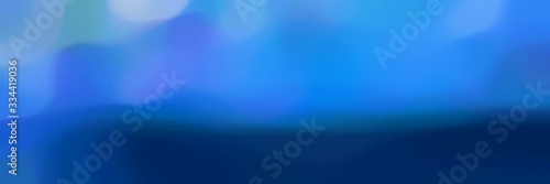 soft blurred iridescent horizontal card background bokeh graphic with royal blue, midnight blue and dodger blue colors space for text or image