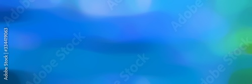 soft unfocused horizontal card background graphic with dodger blue, strong blue and medium turquoise colors space for text or image