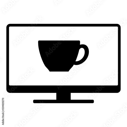 Tasse und Monitor