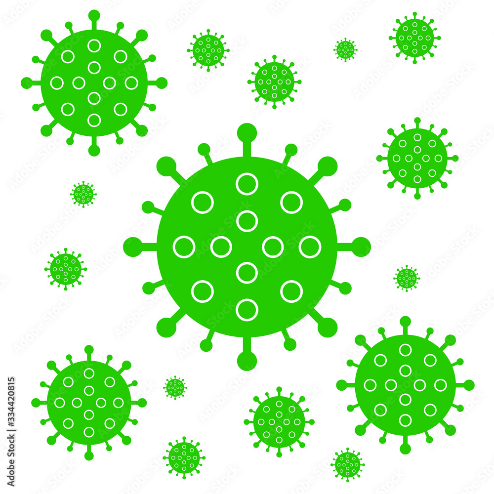 Coronavirus Bacteria Cell Icon, 2019-nCoV Novel Coronavirus Bacteria. No Infection and Stop Coronavirus Concepts. Coronavirus Bacteria Cell Icon, 2019-nCoV Novel Coronavirus Bacteria. No Infection and Stop Coronavirus Concepts.