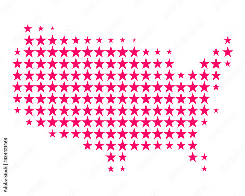 Karte der USA
