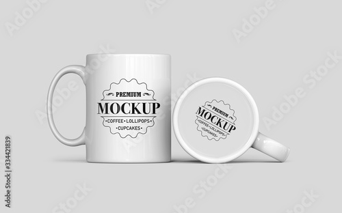 Realistic Mug Mockup, Fully Editable, Easy to Replace the Artwork, Easy to Change Colour