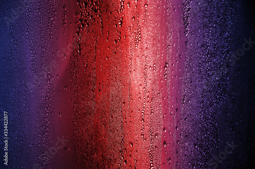 water drop on iron cooller for background photo