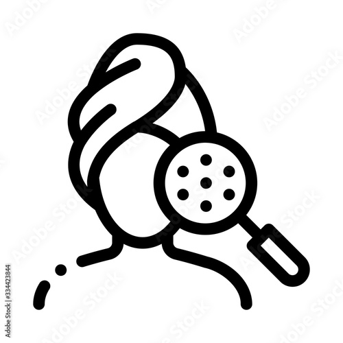 face cleansing icon vector. face cleansing sign. isolated contour symbol illustration