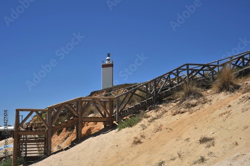 Lighthouse on the Atlantic Ocean in Matalascanas photo