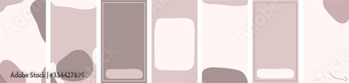 Nude Social Media story background layout