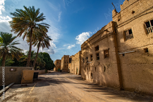 Inside the historic old town of Bait al safah in Al Hamra near Nizwa in Oman