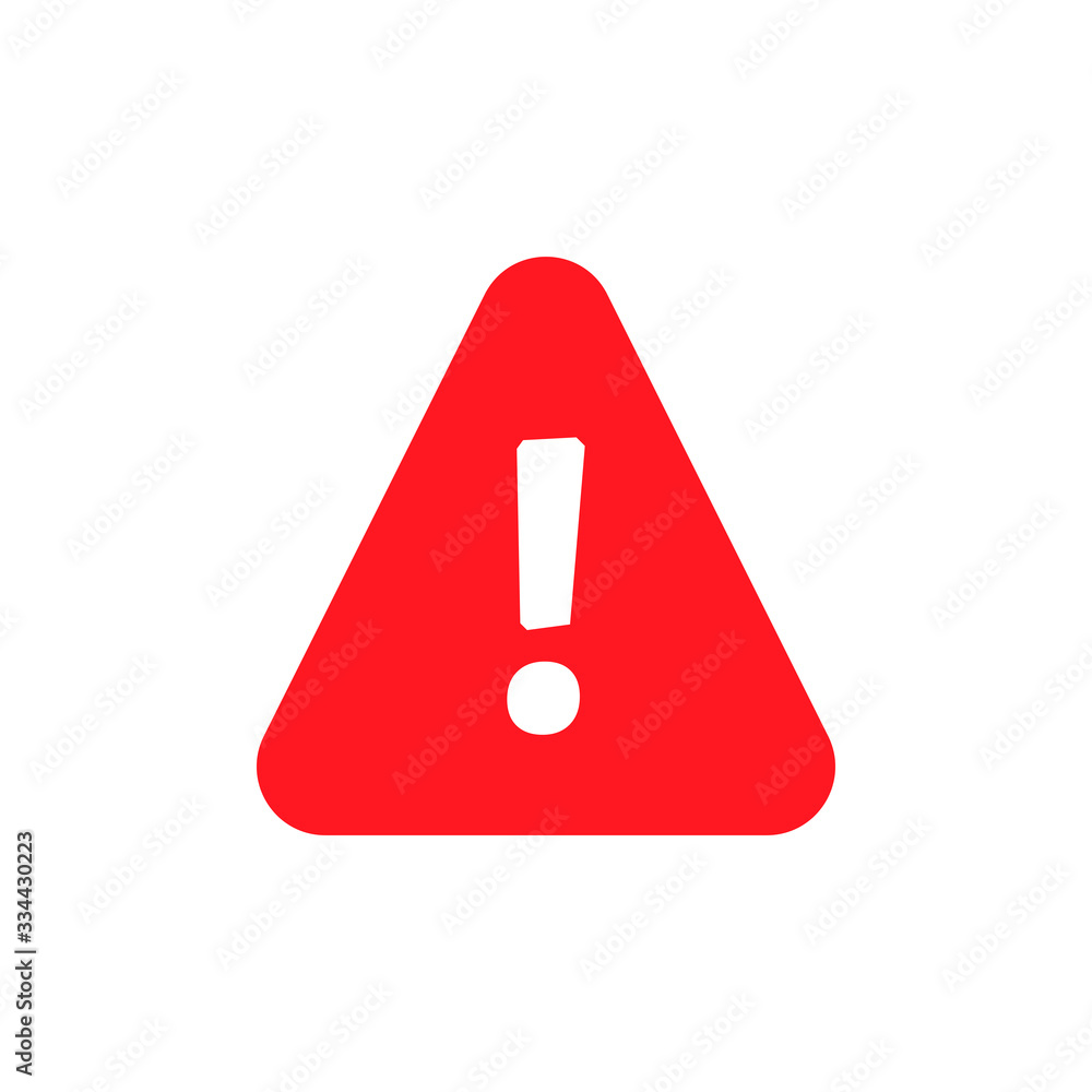 Warning sign. Danger warning attention sign. Vector illustration. on white background Warning sign. Danger warning attention sign. Vector illustration. on white background