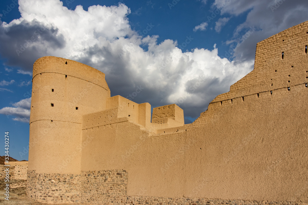 Inside the historic Unesco site Bahla castle near Nizwa in Oman Inside the historic Unesco site Bahla castle near Nizwa in Oman
