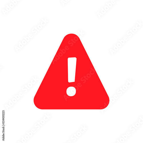 Warning sign. Danger warning attention sign. Vector illustration. on white background
