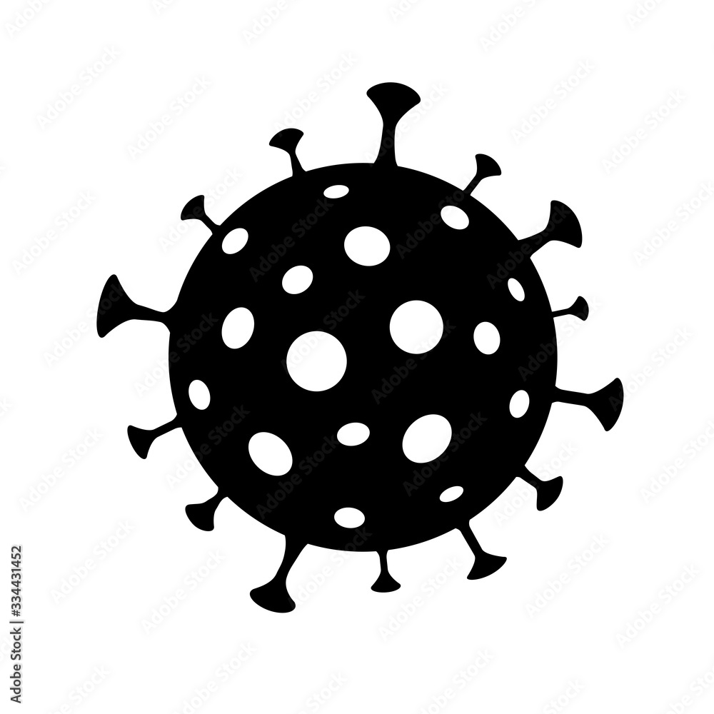 Virus covid-19 caution coronavirus icon flat web sign symbol logo label Virus covid-19 caution coronavirus icon flat web sign symbol logo label