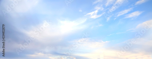 The sky and the sun. 3D rendering