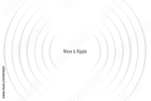 Vector illustration of radio wave and ripple photo