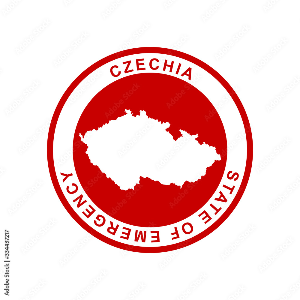 state of emergency, vector, czechia, czech republic state of emergency, vector, czechia, czech republic