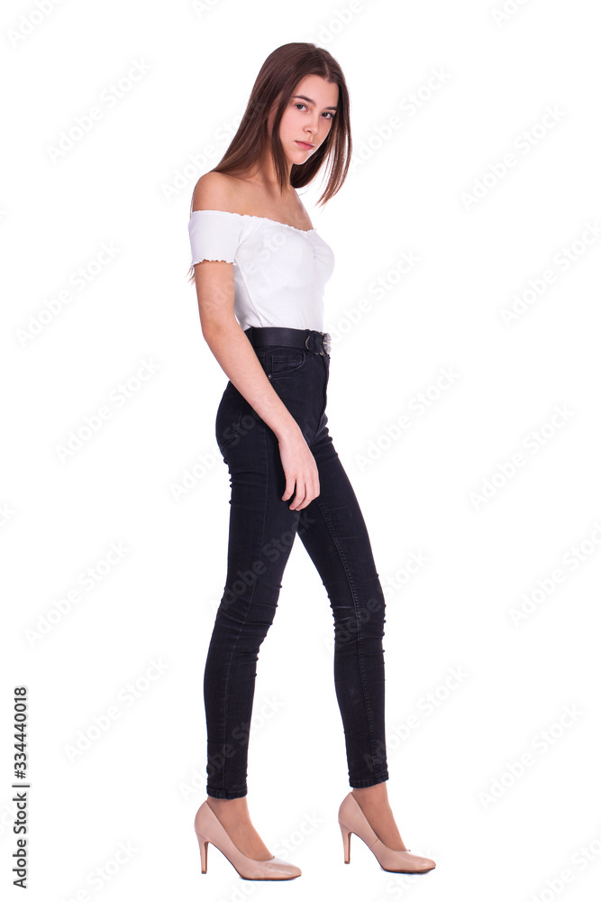 Fashion portrait of a young beautiful woman Fashion portrait of a young beautiful woman